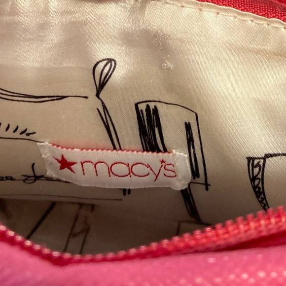Macy's bright pink zippered makeup bag. - Picture 7 of 7